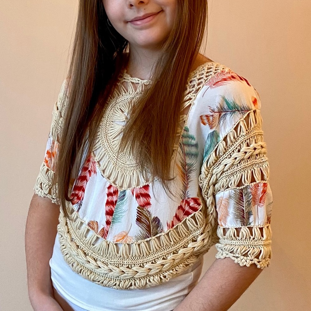 Mini Molly Western Poncho and Matching Tank